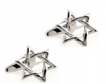 Five corner star cufflink