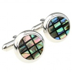 Color shell cufflink