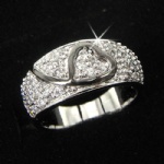 Silver cz ring