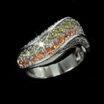 Silver cz ring