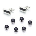 Cufflink and button set