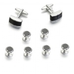 Cufflink and button set