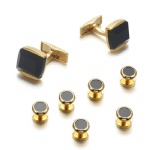 Cufflink and button set