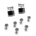 Cufflink and button set