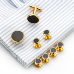 Cufflink and button set