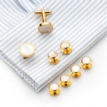 Cufflink and button set