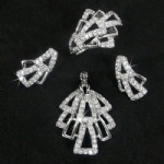 Silver jewelry set