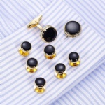 Cufflink and button set