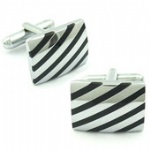 Modern enamel cufflink