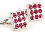 Crystal cufflink