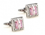 Crystal cufflink