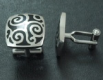 Stainless steel cufflink