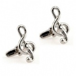 Music symbol cufflink